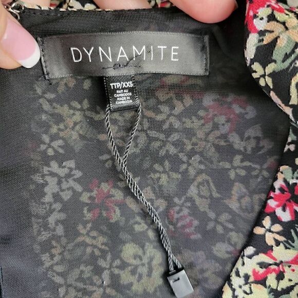 Dynamite Floral Ditsy Cottagecore Boho Short Dress NEW - Picture 9 of 12